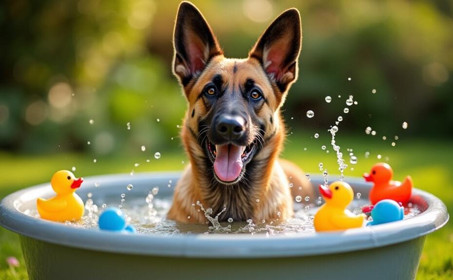 belgian malinois bathing tips