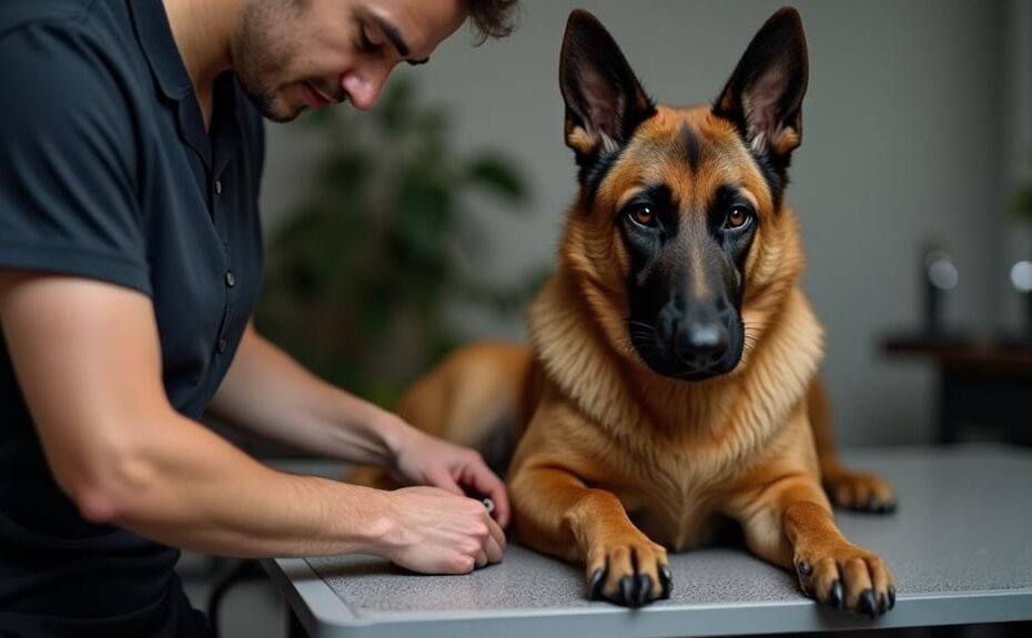 belgian malinois nail care