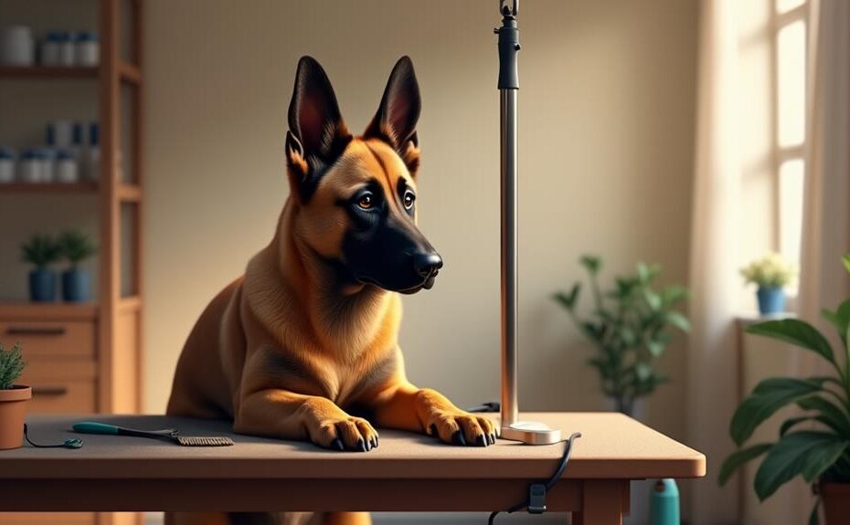 managing malinois grooming stress