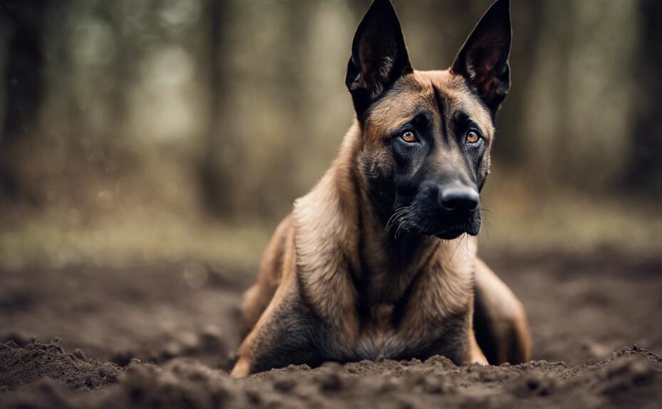 prevent belgian malinois digging