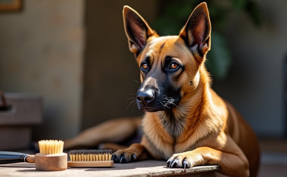 senior belgian malinois grooming tips