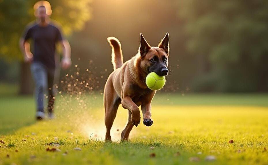 train belgian malinois fetch