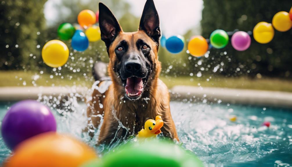 water friendly toys for malinois