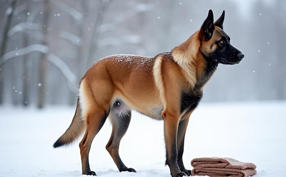 winter grooming for malinois